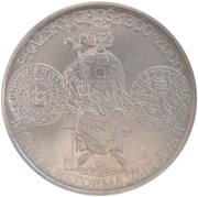 200 Korun Currency Reform of Wenceslaus II, Czech Republic, 2000 reverse image