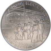 200 Korun First Electrified Railway, Czech Republic, 2003 reverse image