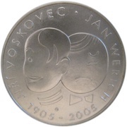 200 Korun Jan Werich and Jiří Voskovec, Czech Republic, 2005 reverse image