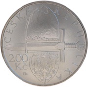 200 Korun End of Přemyslid Dynasty obverse image