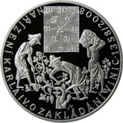 200 Korun Vineyards of Charles IV, Czech Republic, 2008 reverse image