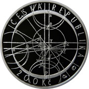 200 Korun Kepler's Laws of Planetary Motion obverse image