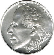 200 Korun Gustav Mahler, Czech Republic, 2010 reverse image