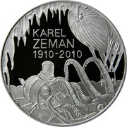 200 Korun Karel Zeman, Czech Republic, 2010 reverse image