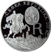 200 Korun Rudolf II obverse image