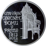 200 Korun Municipal House in Prague reverse image