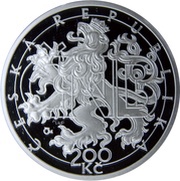 200 Korun 20th Anniversary of the Czech National Bank and Czech Currency obverse image