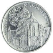200 Korun Zlatá Koruna Monastery obverse image