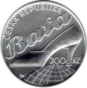 200 Korun Tomáš Baťa obverse image