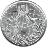 200 Korun České Budĕjovice, Czech Republic, 2015 reverse image