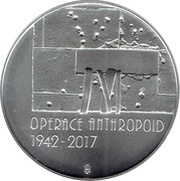 200 Korun Operation Anthropoid, Czech Republic, 2017 reverse image