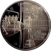 200 Korun Construction of Bohemia B-5 obverse image
