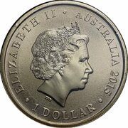 1 Dollar - Elizabeth II 4th Portrait - Birth HRH Princess Charlotte obverse image
