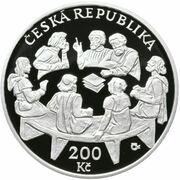 200 Korun Four Articles of Prague obverse image
