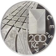 200 Korun Dana Zátopková and Emil Zátopek obverse image
