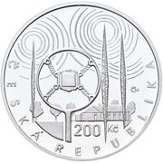 200 Korun Czechoslovak Radio obverse image