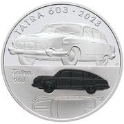 500 Korun Tatra 603 Car, Czech Republic, 2023 reverse image