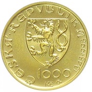 1000 Korun Karlštejn Castle obverse image