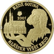 2000 Korun Early Gothic - Monastery in Vyšší Brod reverse image