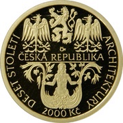 2000 Korun Renaissance - Castle in Litomyšl obverse image