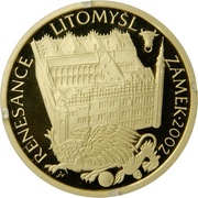 2000 Korun Renaissance - Castle in Litomyšl, Czech Republic, 2002 reverse image