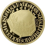 2000 Korun High Gothic - Fountain in Kutná Hora, Czech Republic, 2002 reverse image