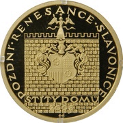 2000 Korun Late Renaissance - House Gables in Slavonice, Czech Republic, 2003 reverse image