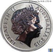 1 Dollar - Elizabeth II 4th Portrait - NRL - Moments That Matter - Coloured Silver Proof obverse image