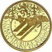 2500 Korun Observatory in Prague Klementinum obverse image
