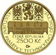 2500 Korun Water Mill in Slup obverse image