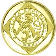 5000 Korun Bohemian Small Groschen obverse image