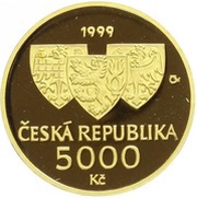 5000 Korun Charles University obverse image