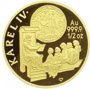 5000 Korun Charles University, Czech Republic, 1998-1999 reverse image