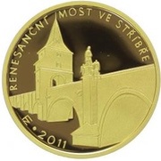 5000 Korun Renaissance Bridge in Stříbro reverse image