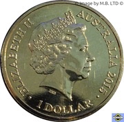 1 Dollar - Elizabeth II 4th Portrait - Year of the Goat obverse image