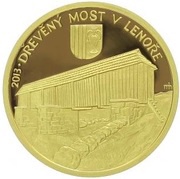 5000 Korun Wooden Bridge in Lenora, Czech Republic, 2013 reverse image
