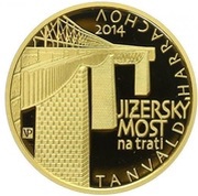 5000 Korun Jizerský Bridge on the Tanvald-Harrachov Railway Line, Czech Republic, 2014 reverse image