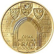 5000 Korun Kost Castle obverse image
