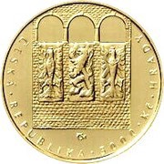5000 Korun Bouzov Castle obverse image
