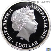 1 Dollar - Elizabeth II 4th Portrait - Year of the Goat - Silver Proof obverse image