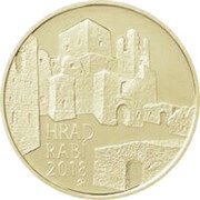 5000 Korun Rabí Castle, Czech Republic, 2018 reverse image