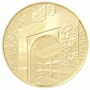 5000 Korun Veveří Castle obverse image