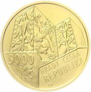 5000 Korun Buchlov Castle obverse image