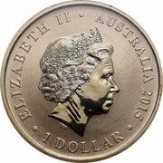 1 Dollar - Elizabeth II 4th Portrait - Year of the Goat obverse image