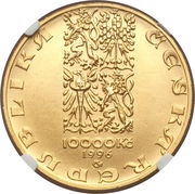 10 000 Korun Pragergroschen obverse image