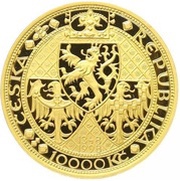 10 000 Korun Prague's New Town obverse image