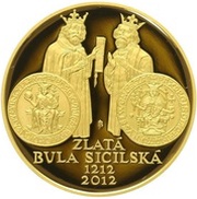 10 000 Korun Golden Bull of Sicily, Czech Republic, 2012 reverse image