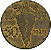 50 Stotin reverse image