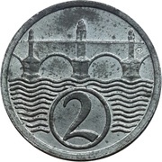2 Haléře reverse image