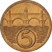 5 Haléřů reverse image